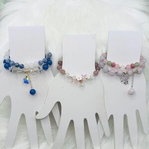Beaded Bracelet Bundle Lot for Small Wrist Multicolored